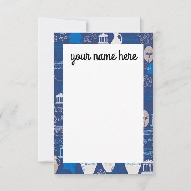Personalized Ancient Greece Notecards (Front)