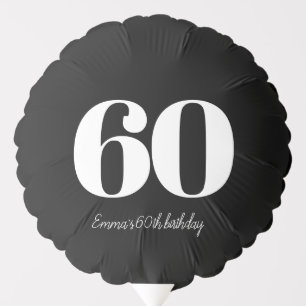 Personalized and sophisticated birthday balloon