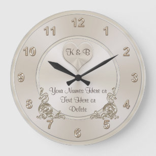Personalized and Unique Bridal Shower Gifts CLOCK