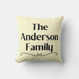 Personalized Anderson Family Name Pillow