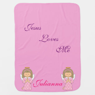 Personalized Angel Baby Blanket