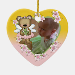 Personalized Angel Bear Photo Ornament