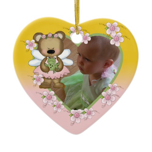 Personalized Angel Bear Photo Ornament