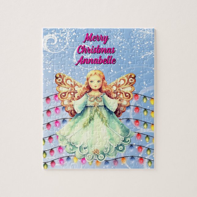 Personalized Angel Christmas  Jigsaw Puzzle (Vertical)