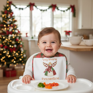 Personalized Angel Design – Cute Patchwork Style Baby Bib