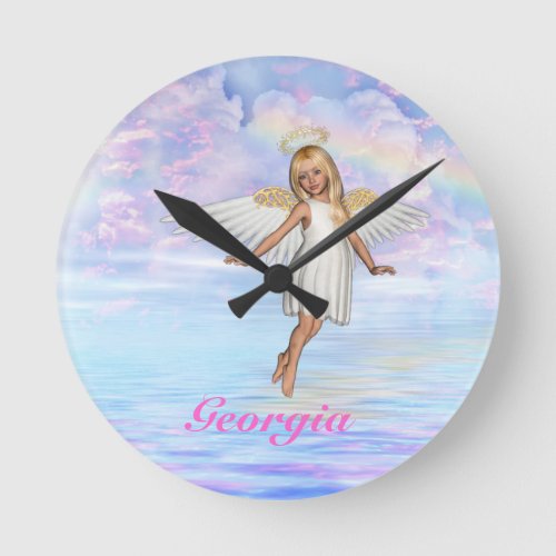 Personalized Angel Sky Wall Clock