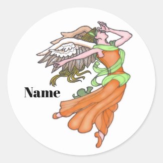 Personalized angel sticker 