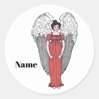 Personalized angel sticker 