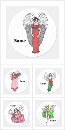 Personalized Angel Stickers