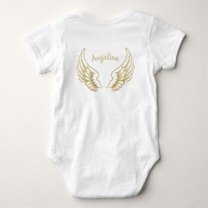 PERSONALIZED ANGEL WINGS BABY BODYSUIT
