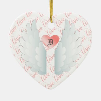 Personalized Angel Wings Ceramic Ornament by K2Pphotography at Zazzle