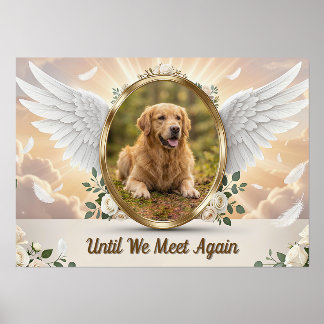Personalized Angel Wings Pet Memorial Portrait Holder