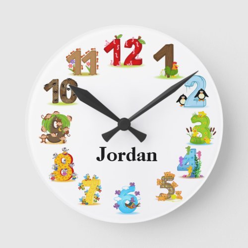 Personalized Animal Clock
