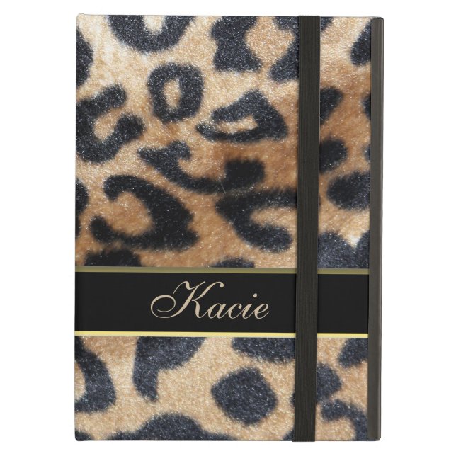 Personalized Animal Leopard Print iPad Air Case (Front Closed)