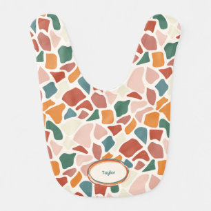 Personalized Animal Print Baby Bib