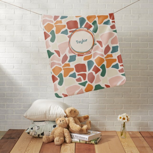 Personalized Animal Print Baby Blanket (In Situ)