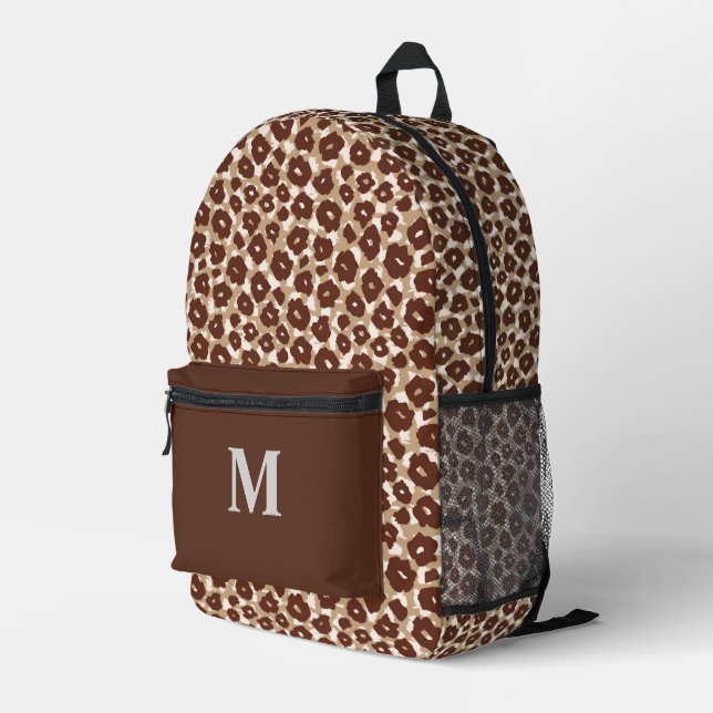 Personalized Animal Print backpack (Back Corner Right)