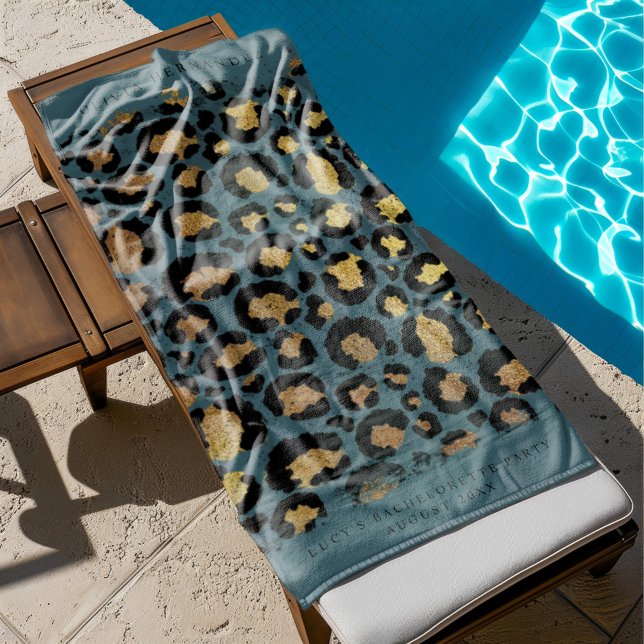 Personalized Animal Print Beach Towel (Creator Uploaded)