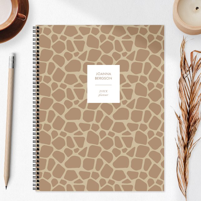 Personalized Animal Print Giraffe Spots 2024 Planner (Creator Uploaded)