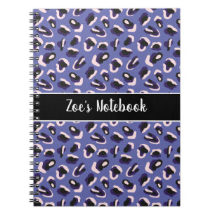Personalized Animal Print Name Notebook