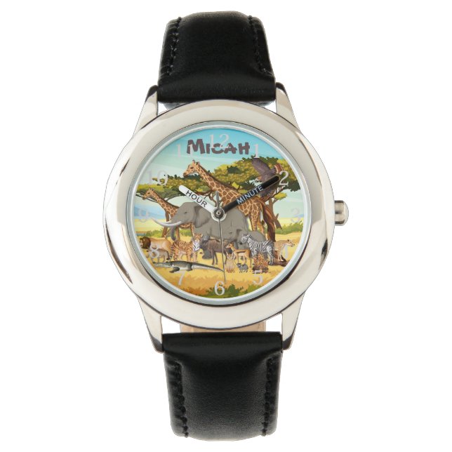 Personalized Animals of Africa Watch (Front)