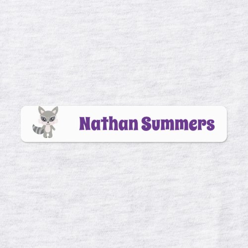 Personalized Animals Waterproof Iron On Clothing Kids Labels