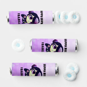 Personalized Anime Gaming Girl Birthday Party Breath Savers® Mints