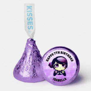 Personalized Anime Gaming Girl Birthday Party Hershey®'s Kisses®