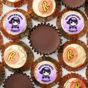 Personalized Anime Gaming Girl Birthday Party Reese's Peanut Butter Cups