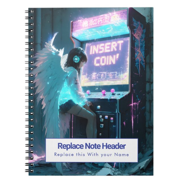 Personalized Anime Themed Notebook (Front)
