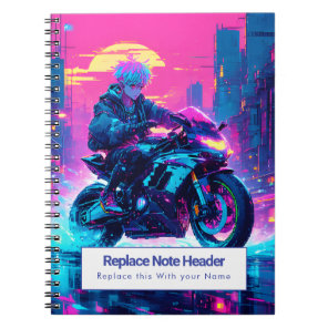 Personalized Anime Themed Notebook