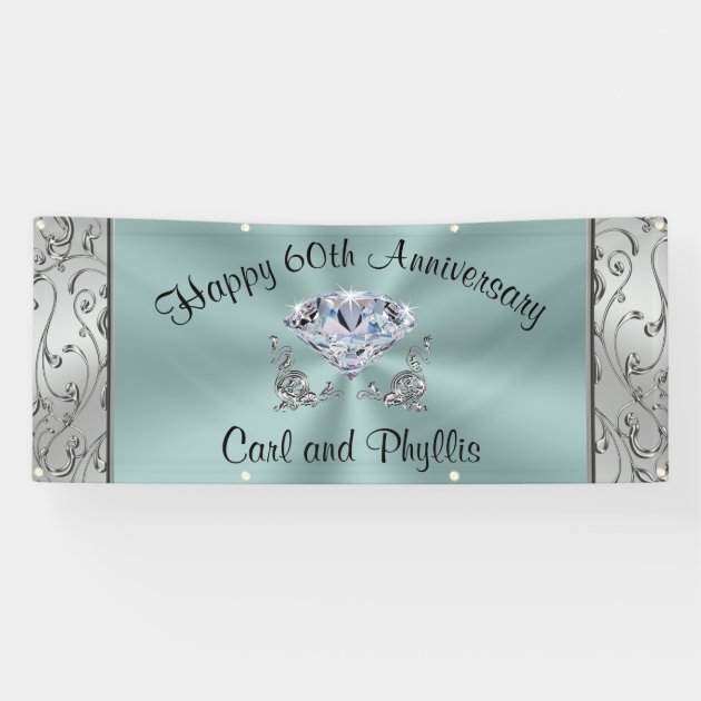 Personalized Anniversary Banner, Your Text, Colors Banner