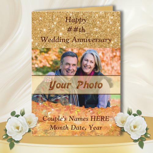 Personalized Anniversary Cards for Him and Her