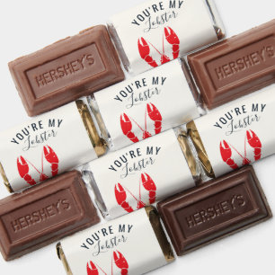 Personalized Anniversary Funny Lobster Seafood Gag Hershey's Miniatures