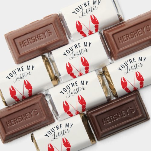 Personalized Anniversary Funny Lobster Seafood Gag Hersheys Miniatures