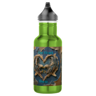 Personalized Anniversary Gift for Couples Stainless Steel Water Bottle