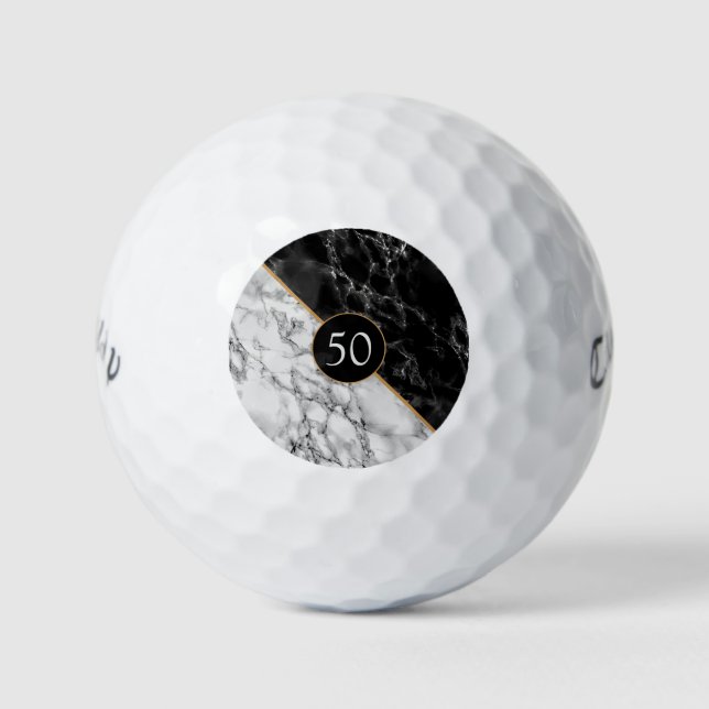Personalized Anniversary Gift Golf Balls (Front)