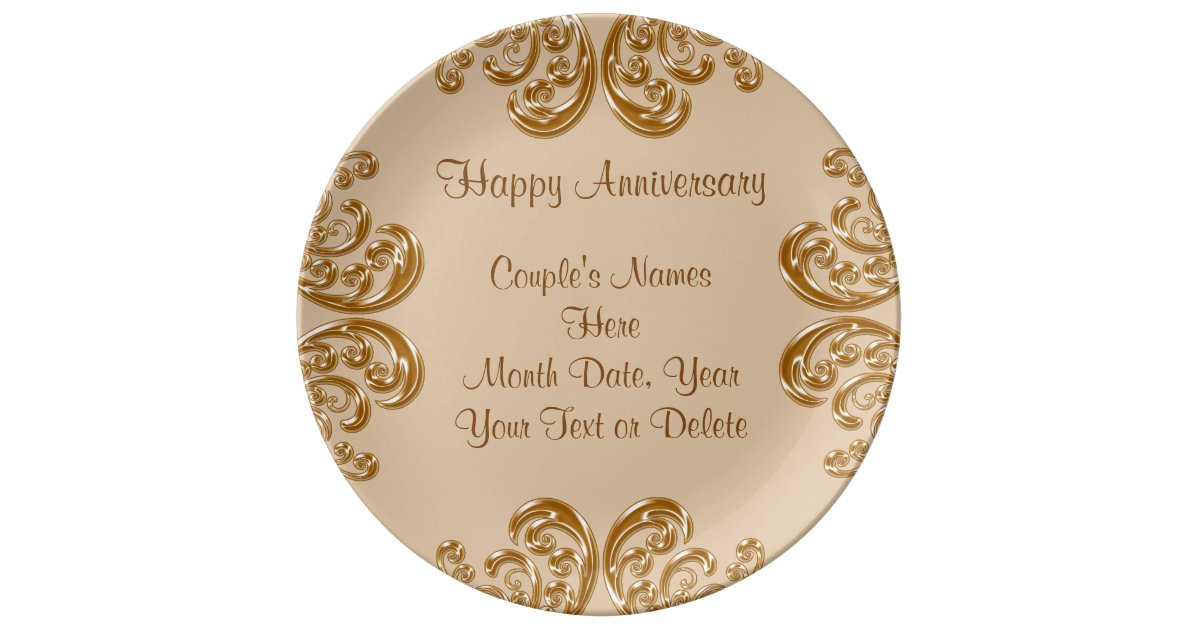Porcelain Anniversary Gifts
 Personalized Anniversary Gifts by YEARS Porcelain Plate