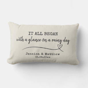Personalized Anniversary Gifts - Custom Couple Lumbar Pillow