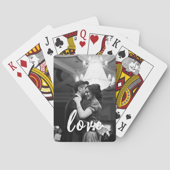 Personalized Anniversary Gifts For Him Poker Cards (Back)