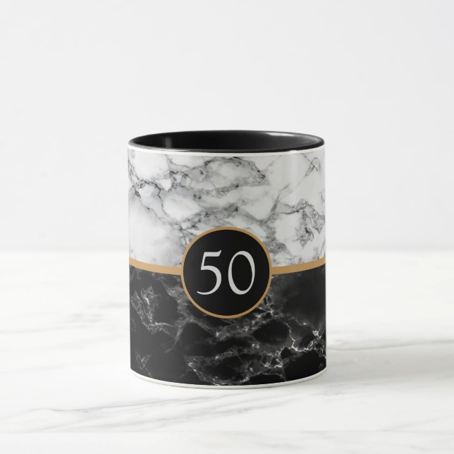 Personalized Anniversary or Birthday Coffee Mug (Center)
