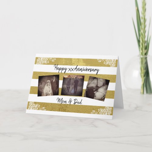 Personalized Anniversary Photo Card