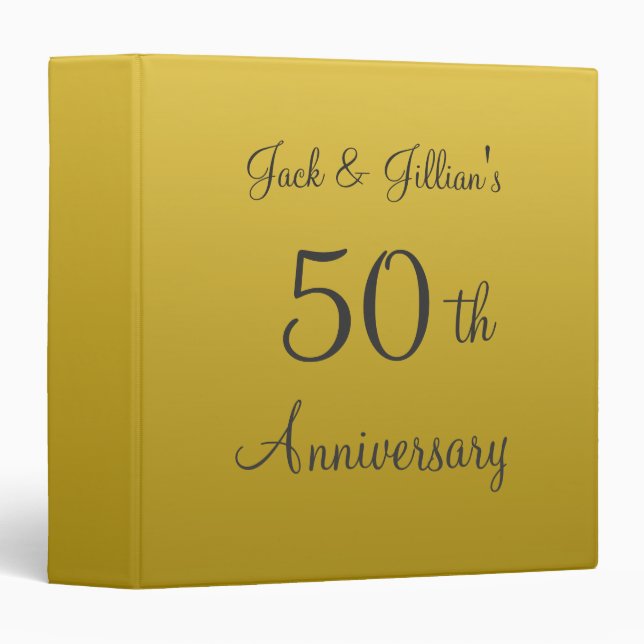 Personalized Anniversary Scrapbook Binder (Front/Spine)