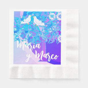 Personalized Anniversary Wedding Paper  Napkins