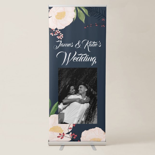 Personalized Announcement Banner Baby Pink Cosmos (Front)