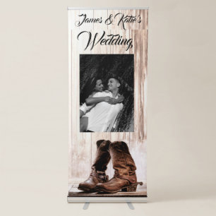 Personalized Announcement Banner Boots Country Rus