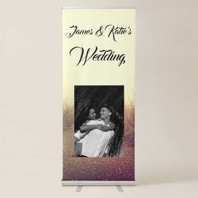 Personalized Announcement Banner Sunrise Pathway W (Front)