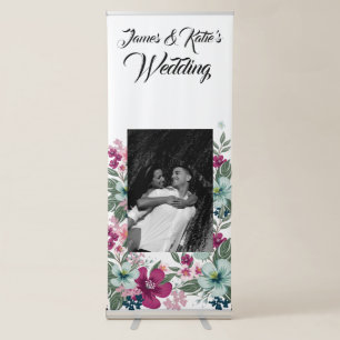 Personalized Announcement Banner Tropical Flowers