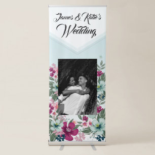 Personalized Announcement Banner Tropical Flowers