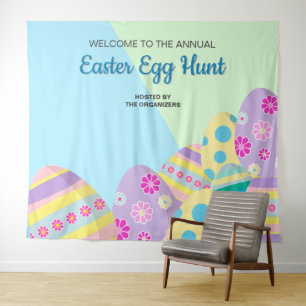 Personalized Annual Easter Egg Hunt photo backdrop